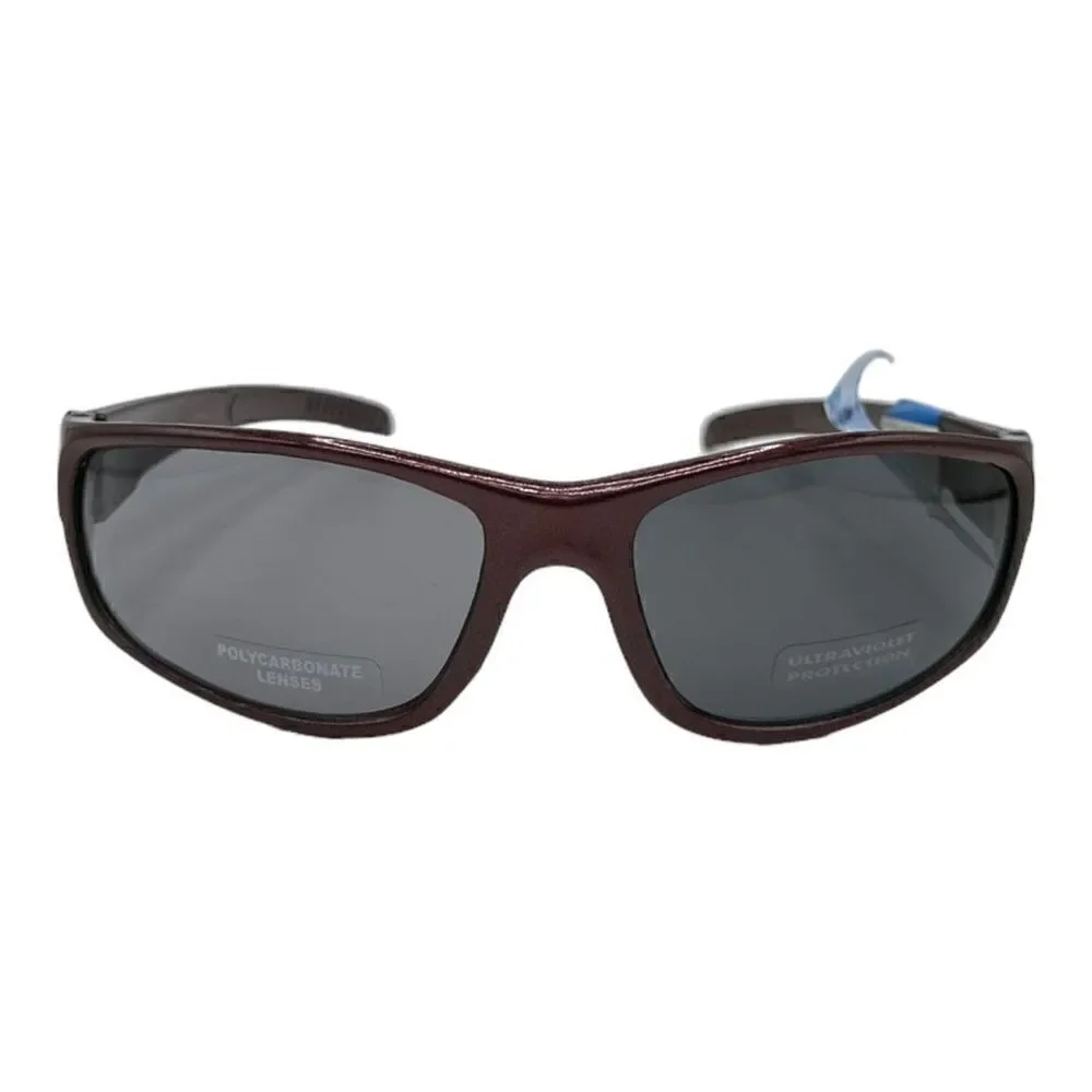 Sunglasses Classic maroon polycarbonate lenses, ultraviolet protection